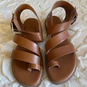 Franco Sarto Tan Leather Sandals
